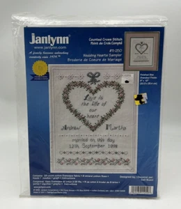 Janlynn Kit Punto de Cruz Contado "Muestreador de Corazones de Boda" #11-250" (8"x10") - Imagen 1 de 4