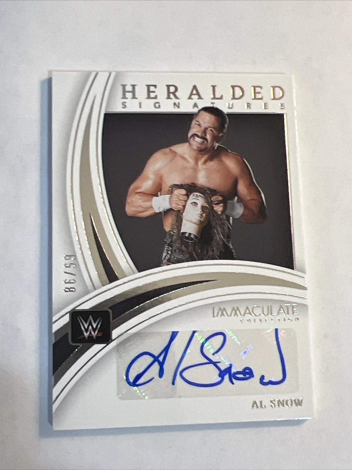 2022 Immaculate Collection WWE Heralded Signatures #HSASN Al Snow /99