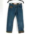 Levi's 511 Kids Cotton Slim Camo Cuffed Jeans Blue Denim camouflage Size 12R
