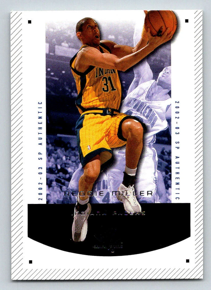 2002-03 SP Authentic #32 Reggie Miller (ref 199972) - Image 1 of 2