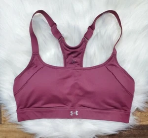 Under Armour Racerback Sports Bra Mid- Impact Women's Size Medium  - Picture 1 of 9