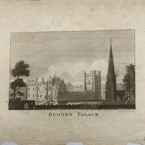 Antique 1800s Budgen Palace Engraving Print - Picture 1 of 4