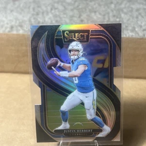 2024 Panini Select - Premier Level Justin Herbert #131 Silver Prizm Die-Cut - Picture 1 of 7