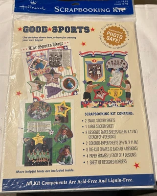 Hallmark Scrapbooking Kit Good Sports New/Sealed - Image 1 of 2