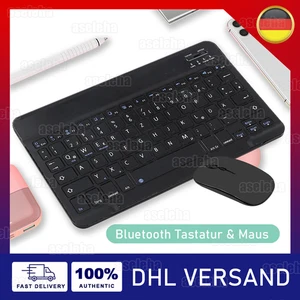 Bluetooth Tastatur Kabelos Tastatur mit Maus für PC Handy Tablet iPad Laptop - Bild 1 von 19
