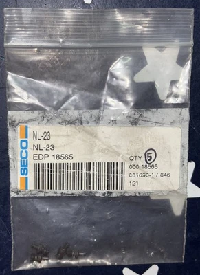 Five SECO NL-23 Lock Pin for Indexable Tool Holder  NL23  18565     FIVE PINS - Image 1 of 4