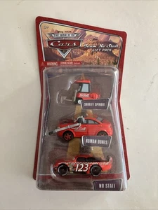 Disney Pixar Cars Team No Stall Gift Pack Shirley Spinout Roman Dunes - Picture 1 of 15