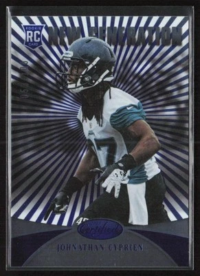 2013 Panini Certified Mirror Blue #/100 Johnathan Cyprien #240 Rookie Jaguars - Image 1 of 2