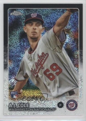 2015 Topps Chrome Update Mega Box Black Refractor /99 AJ Cole #US238 Rookie RC - Image 1 of 2