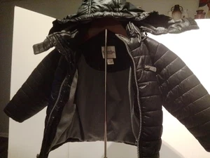 Toddler Boys Kitestrings Black .Quilted Hooded Full Zip Jacket Size 2T - Picture 1 of 5