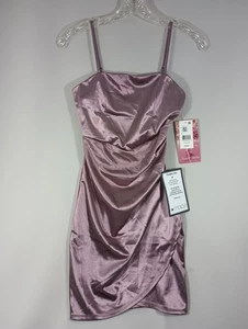 Smaragd Eisbecher Damen Kleid Gr. XS Flieder Lavendel Spaghettiträger Glitzer - Bild 1 von 16