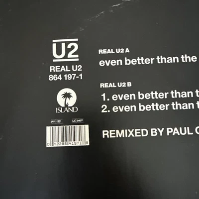 U2 - Even Better Than The Real Thing (VINYL) Vg+/Vg - Image 1 of 3