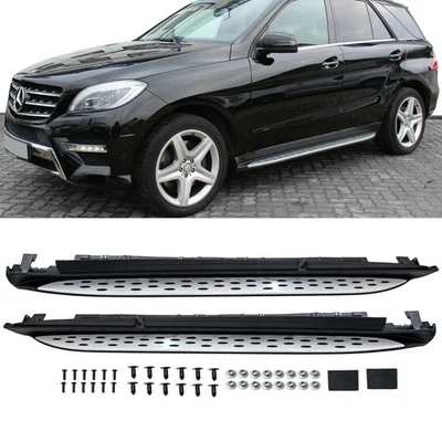 Trittbretter Einstiegsleisten Schweller Aluminium + ABE für Mercedes ML W166 - Bild 1 von 4