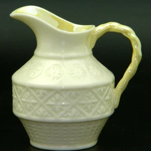 Belleek Toy Cleary Creamer 6th Mark (3rd Green) 1965/80 Cobb Lustre Twist Handle - Picture 1 of 4