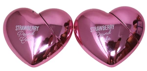 Bath Body Works Lip Oil Strawberry Pound Cake Gloss Metallic Heart Lot of 2 New - Picture 1 of 2