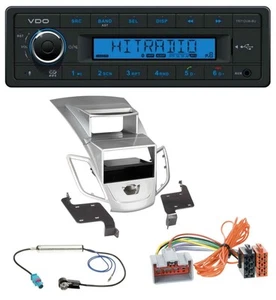VDO Bluetooth AUX USB MP3 Autoradio für Ford Fiesta Display 08-10 silber - Bild 1 von 6