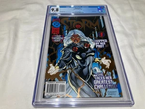Storm 1 CGC 9.8 NM/M White Pages Gold Foil Logo Ellis Dodson Limited Series 1996 - Picture 1 of 19