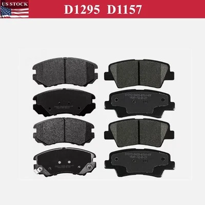 8PCS Ceramic Brake Pad Set Front Rear For Hyundai Tucson Kia Cadenza Sportage Foto 1 de 4