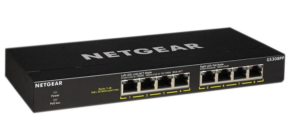 NETGEAR - 8 Port Gigabit Ethernet PoE+ Unmanaged Desktop Switch - Image 1 of 1