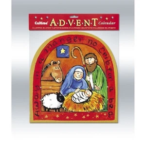 Manger Nativity Scene Paper Advent Calendar Christmas Countdown New - Picture 1 of 4