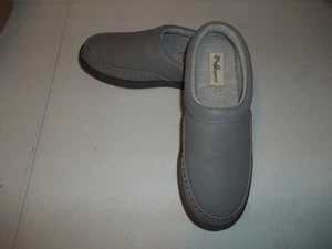 My Slippers All Season Slipper grau Leder Hausschuhe Mokassin Damen US Größe 7 - Bild 1 von 8