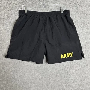 US Army PT Shorts Trunks Herren Medium schwarz gelb Run Gym Outdoor Polyester - Bild 1 von 8