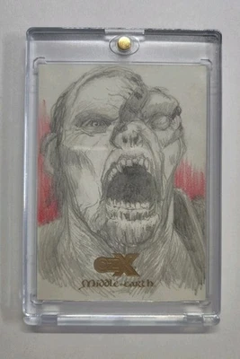 Cryptozoic CZX Middle Earth Bolg SKETCH CARD #1/1 Chris Chuckry - Image 1 of 2