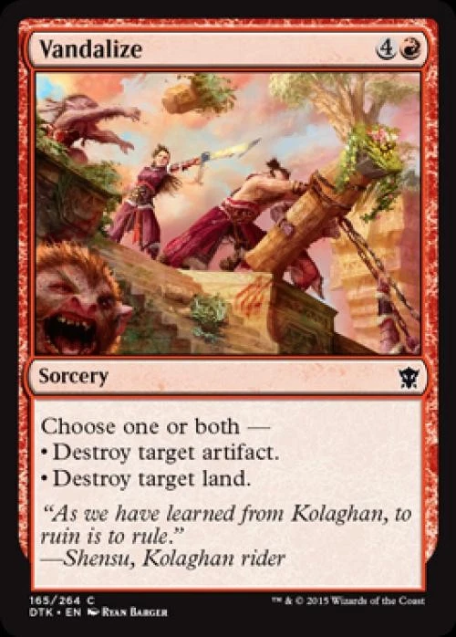 Vandalize -Foil Near Mint MTG Dragons of Tarkir - Image 1 of 1