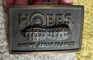 Hobbs Peanuts Belt Buckle By Indiana Metal Craft - Picture 1 of 3