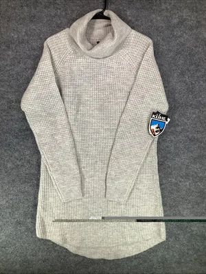 Vestido túnica suéter cuello alto tejido gofre gris XL palangre Kuhl para mujer Foto 1 de 4