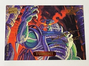 1994 Fleer Marvel Masterpieces Tyrant #127 Gold Foil Signature Series - Picture 1 of 10