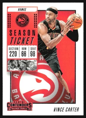 2018-19 Panini Contenders Season Ticket Vince Carter #22 BG6-2 - Image 1 of 2