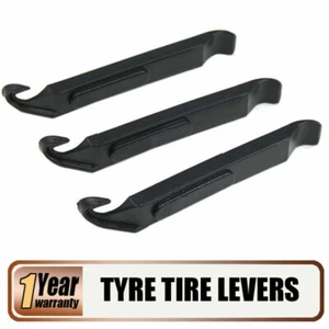 3x Schwarz Hochwertig 110mm FAHRRAD REIFENHEBEL Fahrrad Reifen Pannen Reparatur Werkzeug - Bild 1 von 5