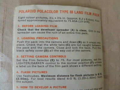 Vintage Brochure Polaroid Land camera color pack 80 82 booklet. - Image 1 of 4