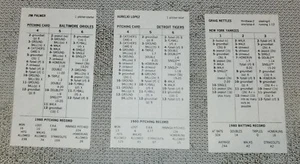1980 Strat-O-Matic American League Baseball Card Set with Additional Players - Picture 1 of 3