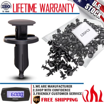 120 Clips Automotive Push Pins Retainers Assortment For GM Ford For Toyota Honda - Image 1 of 4