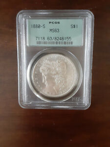 New Listing1880 S Morgan Pcgs Graded, Certified Ms63 Rare Silver Dollar