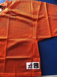 Camiseta deportiva de fútbol americano de malla atlética Alleson naranja talla 2XL para adultos nueva. - Imagen 1 de 5