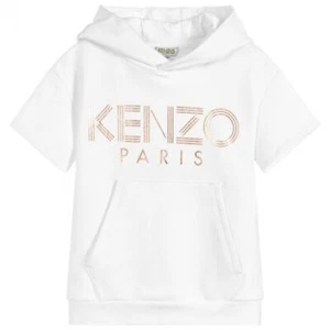 NWT NEW Kenzo Kids Girls Cotton Logo white Sweatshirt 4y - Picture 1 of 2