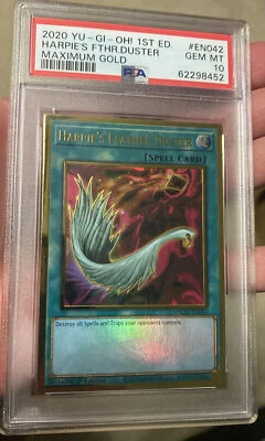 Yugioh Harpie's Feather Duster MAGO-EN042 1st Edition PSA 10 GEM MT 2020 - Image 1 of 2