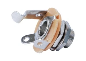Hosco Guitar Output Jack Socket w/Metric Thread • Mono • Nickel - Picture 1 of 1