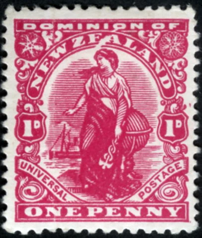 New Zealand 1909 Commerce MNH (SC# 131) Cover