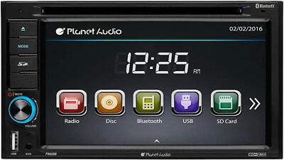 Planet Audio P9628B Double Din, Touchscreen, Bluetooth, DVD/CD/MP3/USB/SD AM/FM - Image 1 of 4
