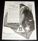 1918 OLD MAGAZINE PRINT AD, BILLINGS &amp; SPENCER, CHAINING THE GIANT, FORGINGS!