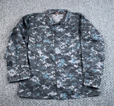 Tru Spec Digital Camouflage Shirt Jacket Adult Large Regular Gray Camo Tactical - Image 1 of 4