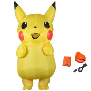Inflatable Pikachu Costume Adult/Teens Halloween Party Outfit Funny Cosplay Suit - Picture 1 of 8