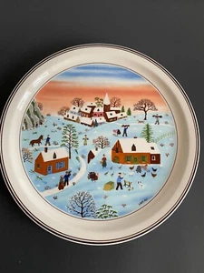 Villeroy & Boch Design The Four Seasons Winter Hanging Wall Plate - Picture 1 of 3