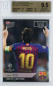 2018-19 TOPPS NOW LIONEL MESSI UEFA CHAMPIONS LEAGUE #8 -GRADED BGS GEM MINT 9.5 - Picture 1 of 2