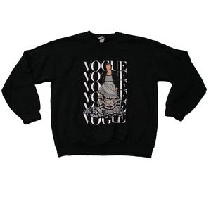 Harry Styles Vogue Crewneck Sweatshirt Schwarz Gr. M Gildan Tag Grafik - Bild 1 von 6