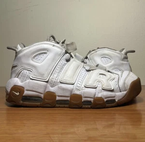 Nike Air More Uptempo White Gum Size 9.5 Sneakers Shoes 414962-103 - Picture 1 of 9